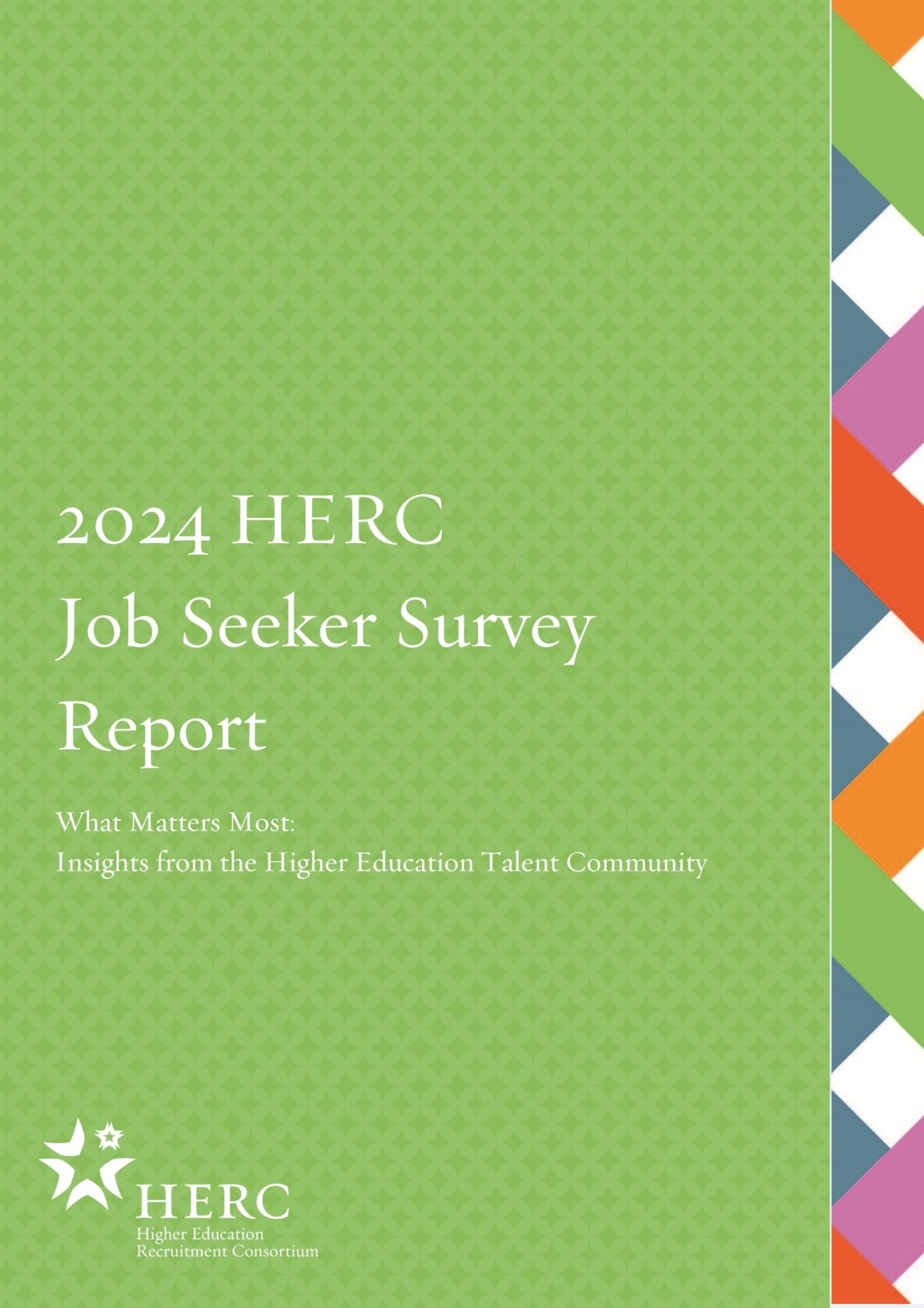 2024 HERC Job Seeker Survey Report Cover Image